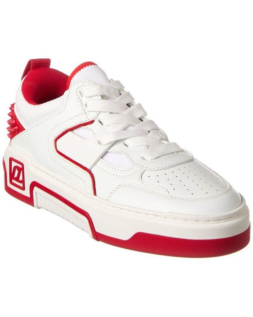 Christian Louboutin White Astroloubi Leather Sneaker