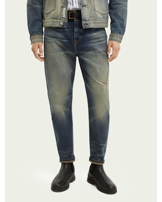 Scotch & Soda Dean Loose- Tapered Organic Cotton Jeans — in Blue for ...