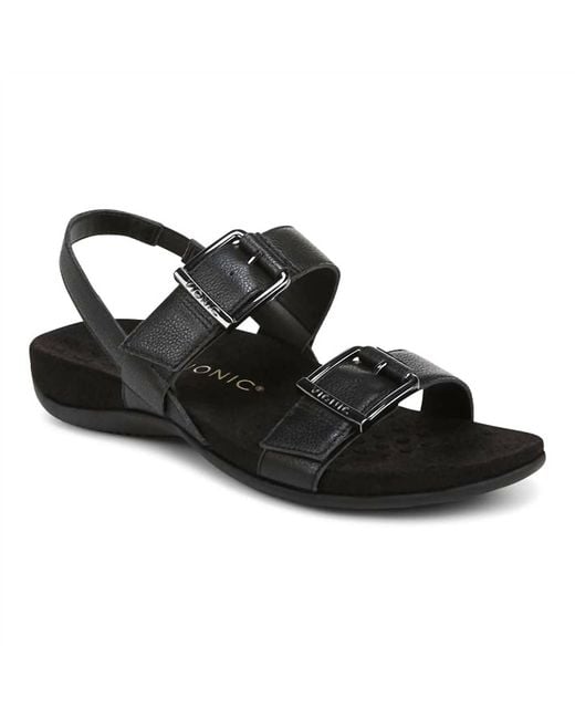 Vionic Black Reese Sandal