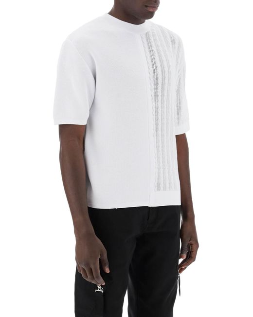 Jacquemus White Knit Topthe High Game Knit