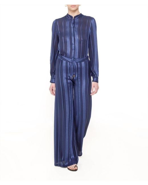 Zeus + Dione Blue Alcestes Palazzo Trousers