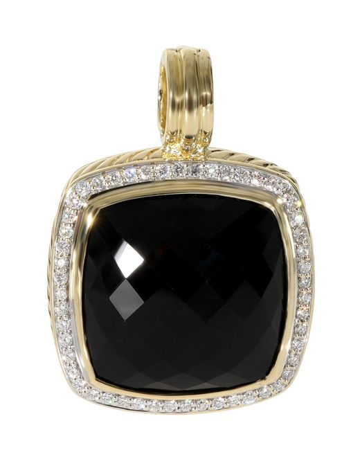 David Yurman Black Albion Onyx Diamond Enhancer Pendant