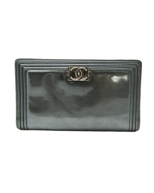 Chanel Metallic Patent Leather Wallet (pre-owned)