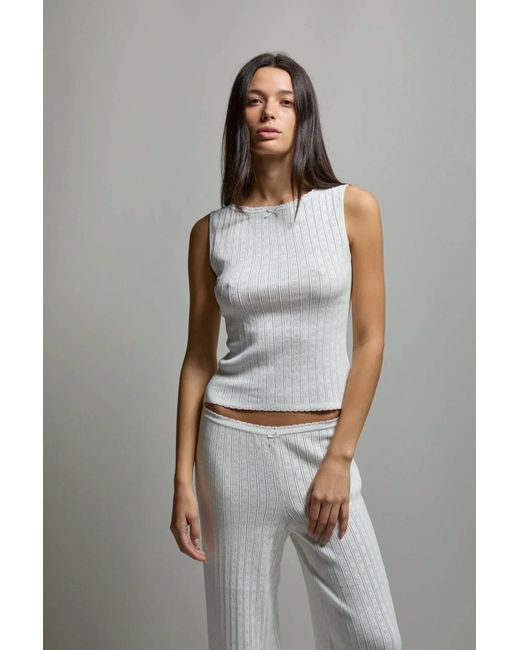 Asher Gray Pointelle Tank