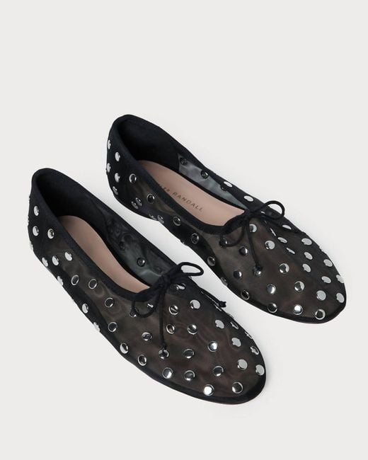 Loeffler Randall Black Landon Mesh Ballet Flat