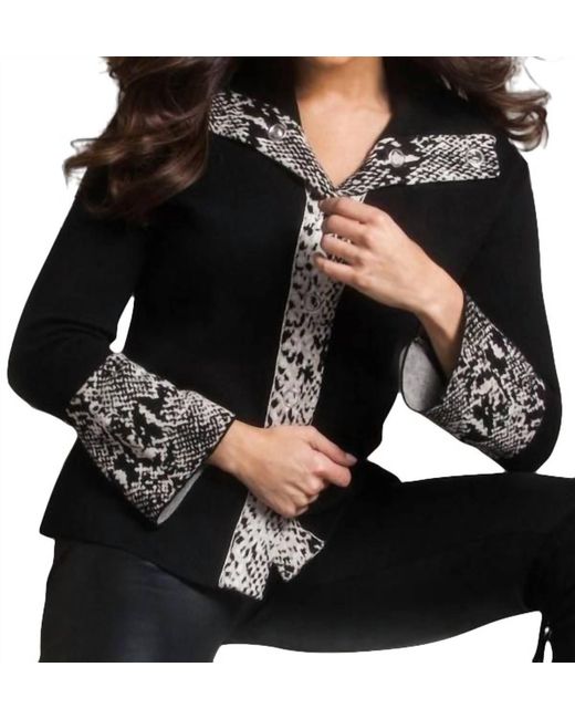 Angel Black Snap Jacket