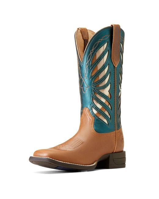 Ariat Green Longview Square Toe Boots