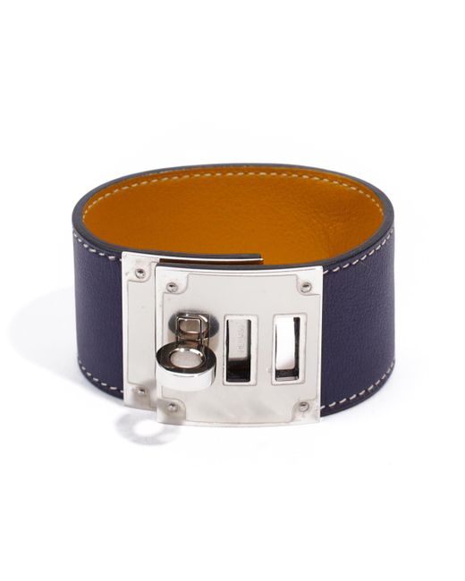 Hermès Brown Kelly Dog Bracelet / Leather