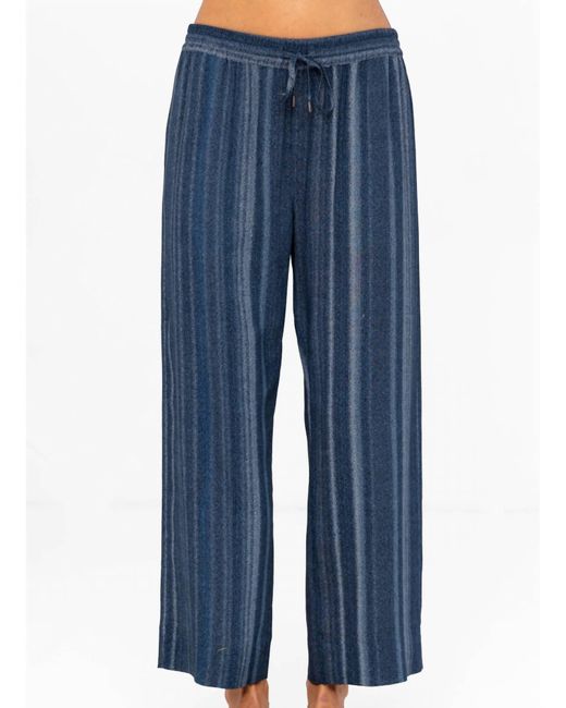 Go> By Go Silk Blue Wide Ankle Pants