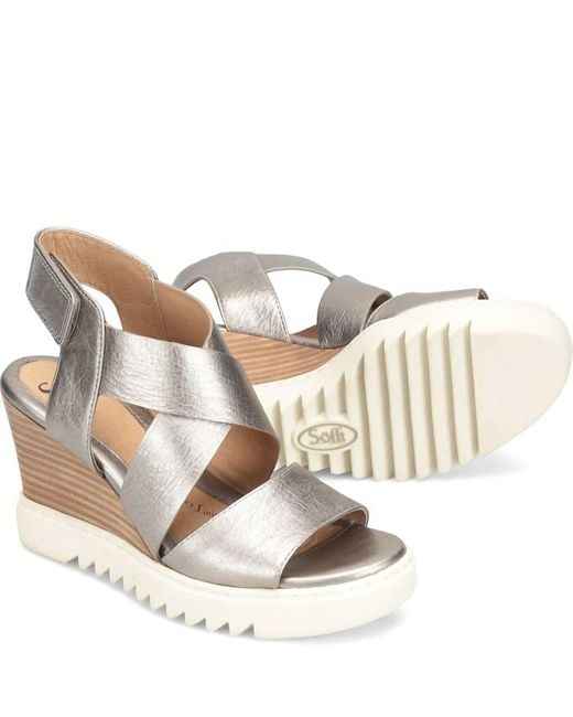 Söfft Metallic Uxley Platform Sandal