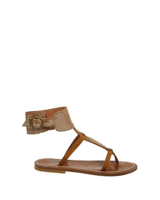 K. Jacques Brown Caravelle F Sandal