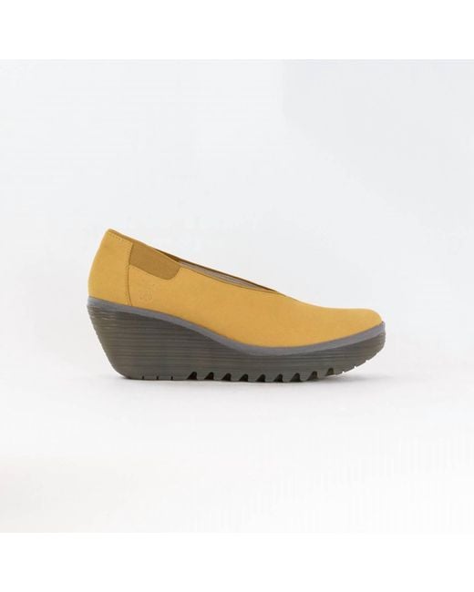 Fly London Multicolor Wedge Heeled Shoes