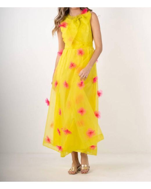 Emily Mccarthy Yellow Bella Maxi Dress
