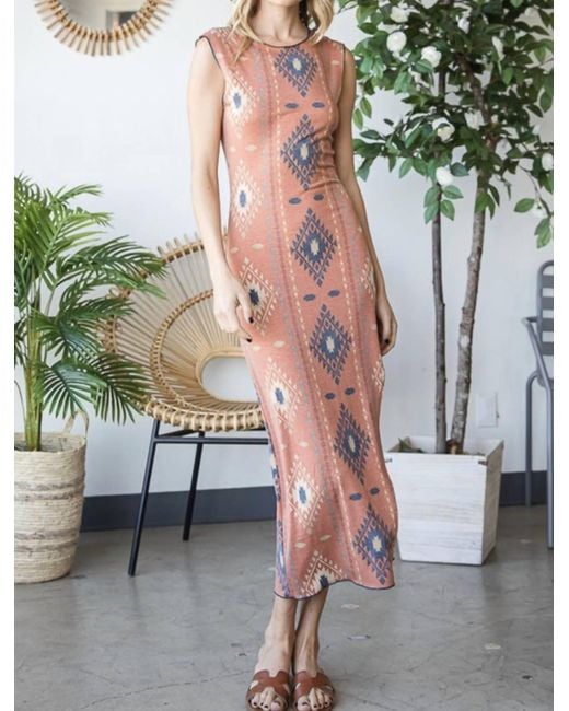 Bucketlist Gray Aztec Maxi