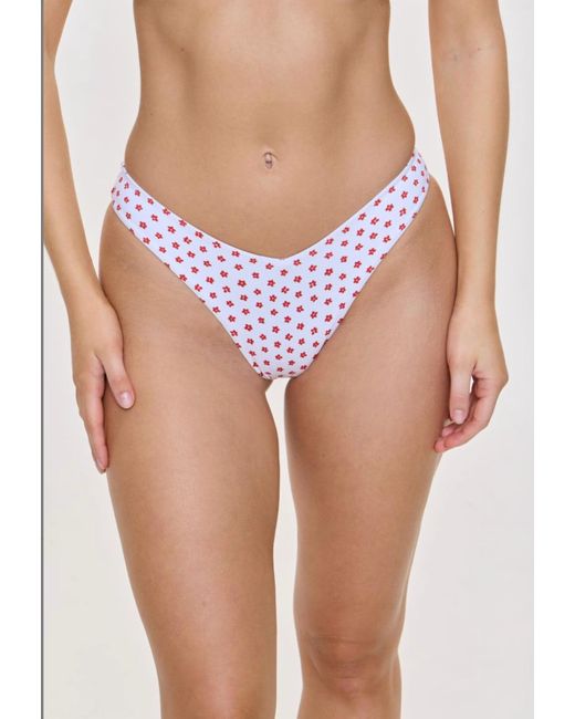 Frankie's Bikinis Pink Enzo Cheeky Bikini Bottom