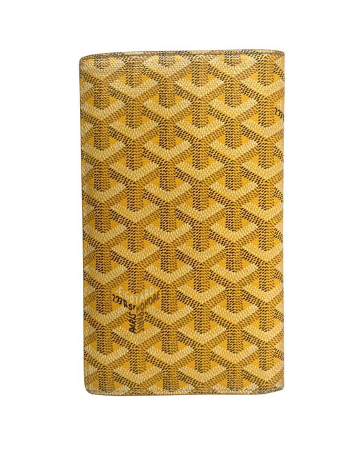Goyard Yellow Leather Wallet (pre-owned)