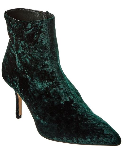 L'Agence Black Aimee Velvet Bootie