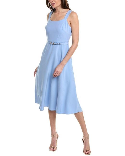Anne Klein Blue A-line Midi Dress