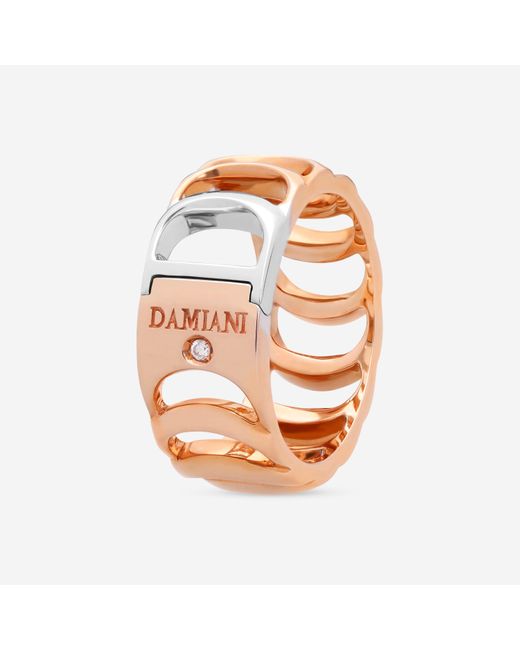 Damiani Pink 18k Rose Gold And 18k White Gold