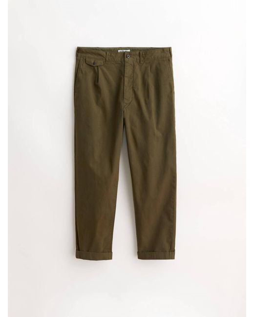 Alex Mill Green Pleated Pants for men