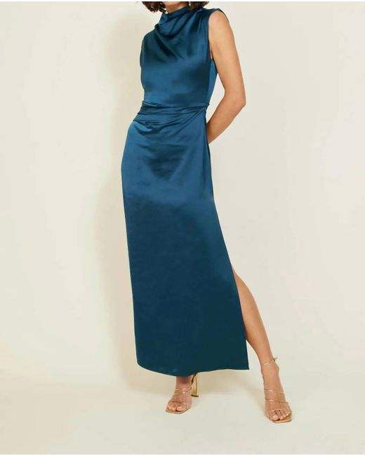 Line & Dot Blue Dede Maxi Dress