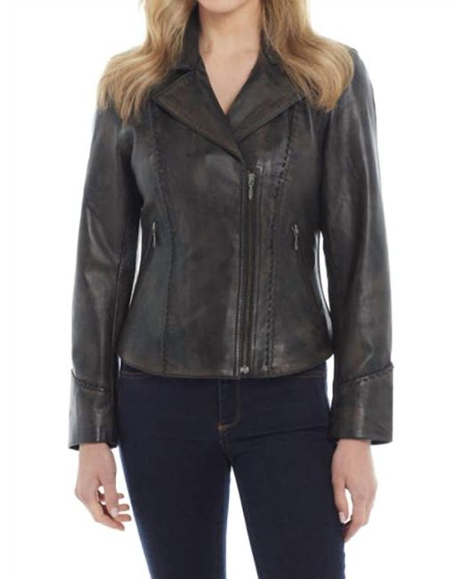 Cripple Creek Black Leather Jacket
