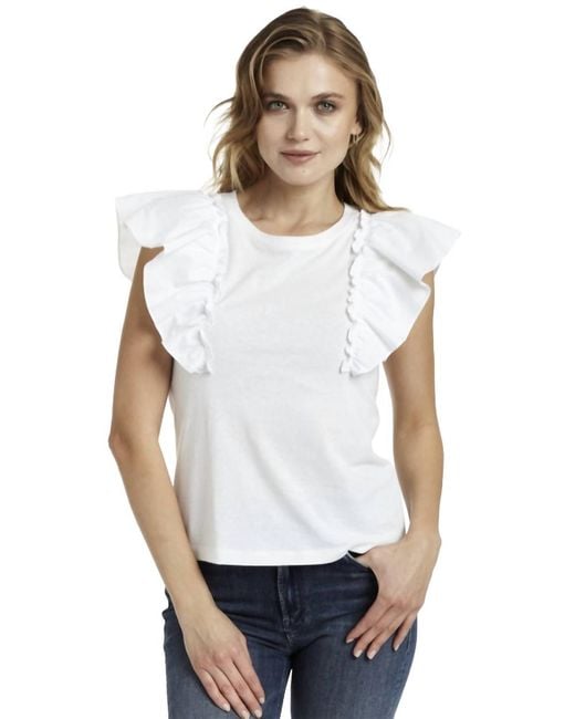 Drew White Sloane Top