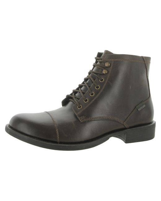 Eastland Black High Fidelity Leather Lace-up Ankle Boots for men