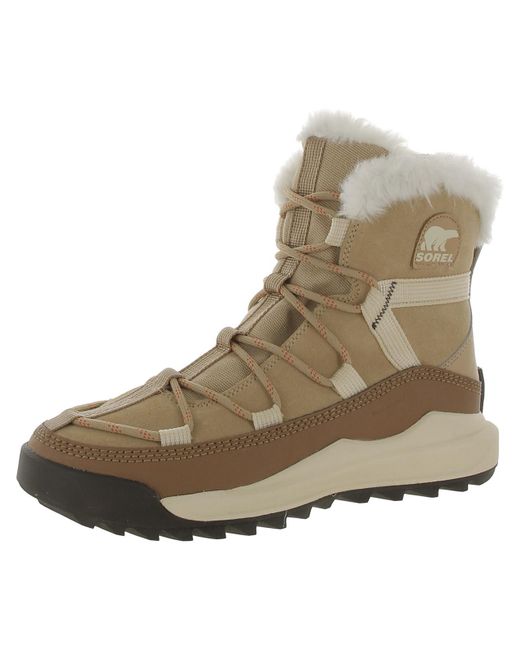 Sorel Natural Faux Fur Lined Manmade Winter & Snow Boots