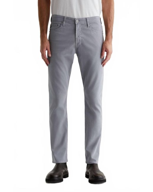 AG Jeans Men's Blue Everett Sueded Slim Straight Jean