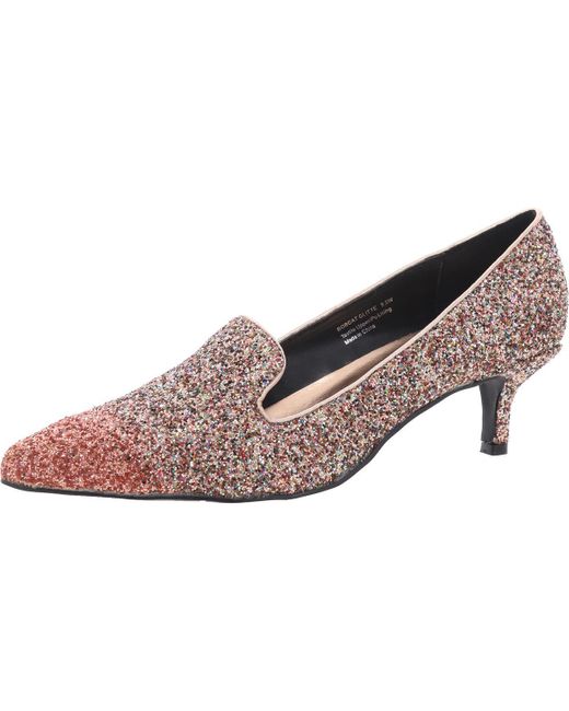 Bellini Pink Bobcat Clitte Glitter Pumps