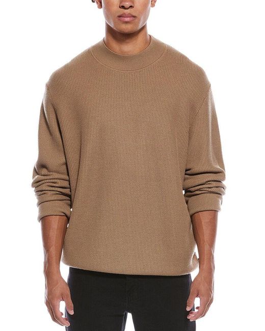 Boss Brown Derano Wool-Blend Crewneck Sweater for men