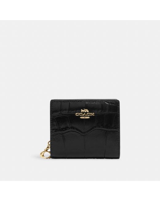 COACH Black Snap Wallet