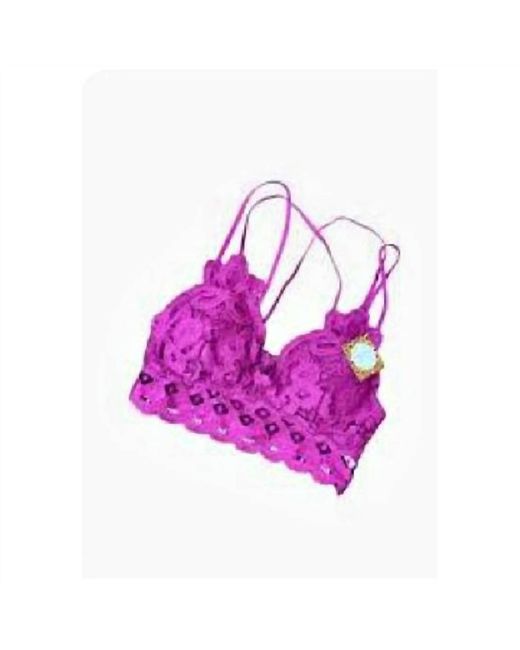 anemone-designer Purple Lace Bralette