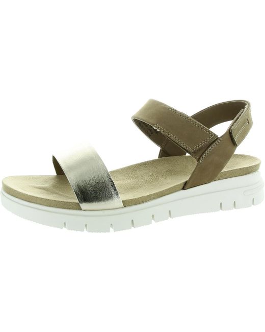 David Tate Green Solid Leather Ankle Strap