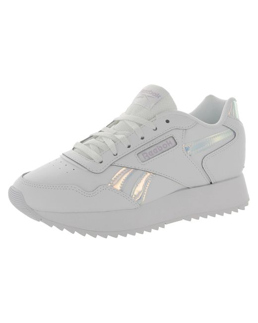 Reebok Gray Glide Ripple Double Leather Embossed Casual And Fashion Sneakers
