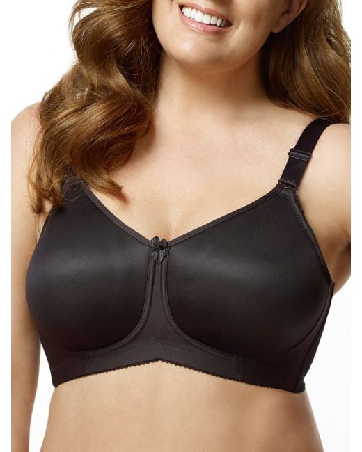 Elila Black Layla Seamless Wire-Free Spacer T-Shirt Bra