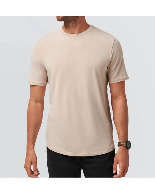 Travis Mathew Natural Cloud Crew Tee for men