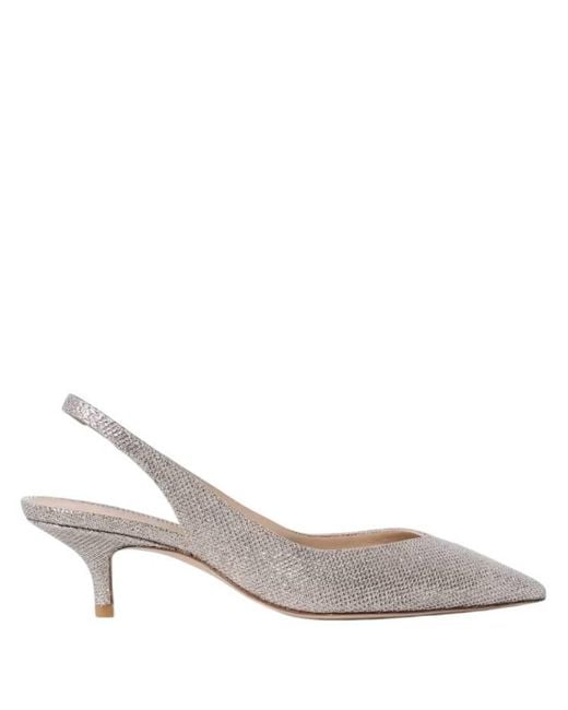 Stuart Weitzman Metallic Eva Pointed-Toe Slingback Pumps