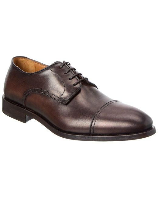 Antonio Maurizi Cap Toe Leather Oxford in Brown for Men | Lyst display picture 1