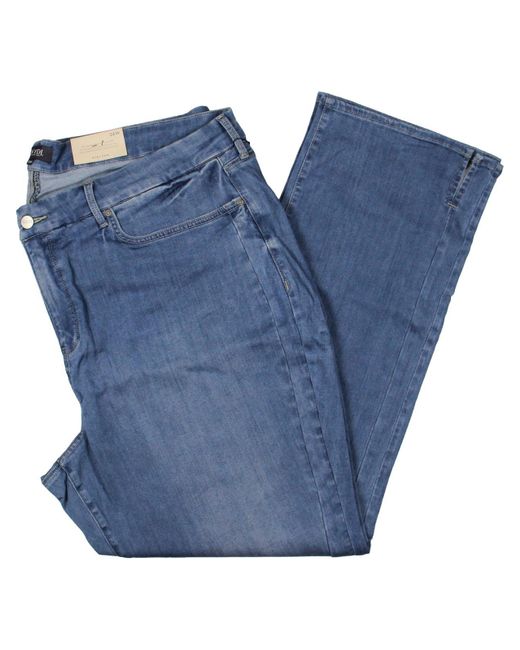 NYDJ Blue Plus Marilyn Lift Tuck Technology Stretch Straight Leg Jeans