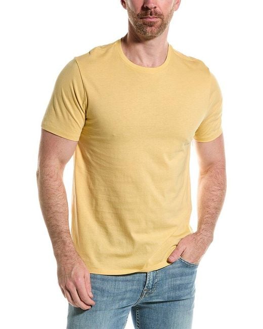 Vince Yellow Solid T-shirt for men
