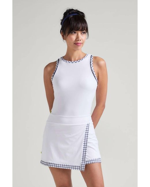 L'OEUF POCHÉ White Mod Wrap Skort