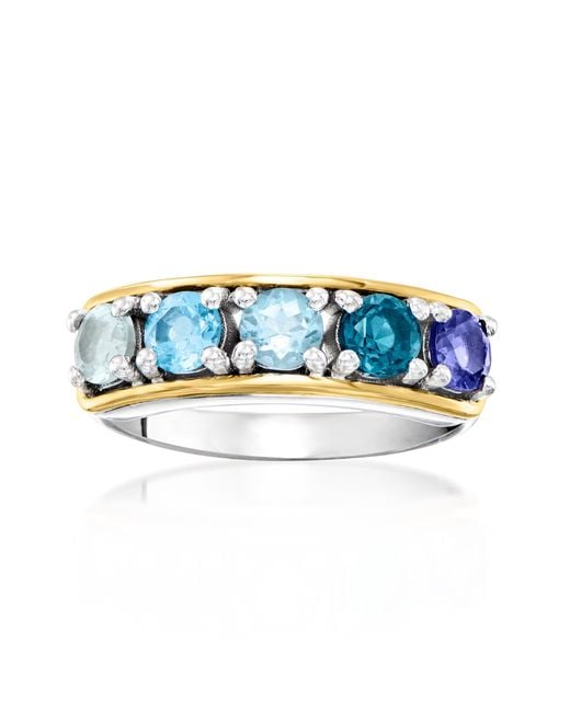 Ross-Simons Blue Multi-Gemstone Ring