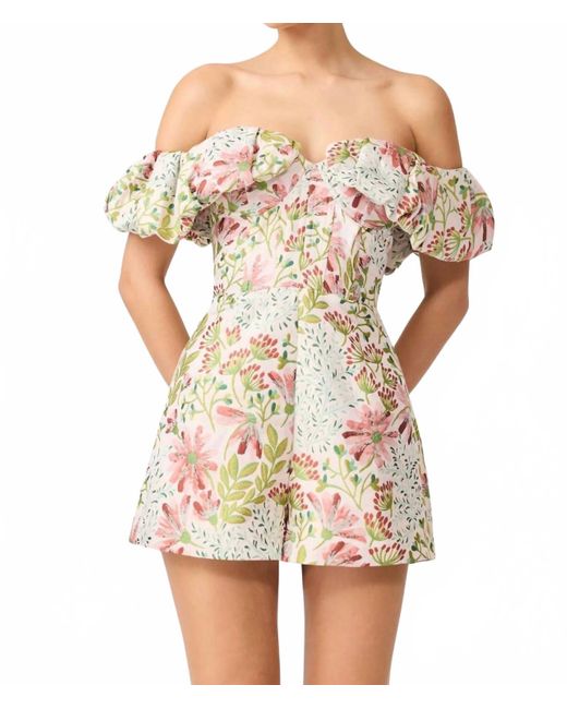 Elliatt Purple Calaantha Off The Shoulder Romper