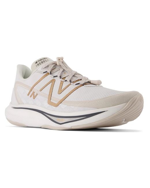 New Balance White Fuelcell Rebel V3 Permafrost Fitness Workout Running & Training Shoes for men