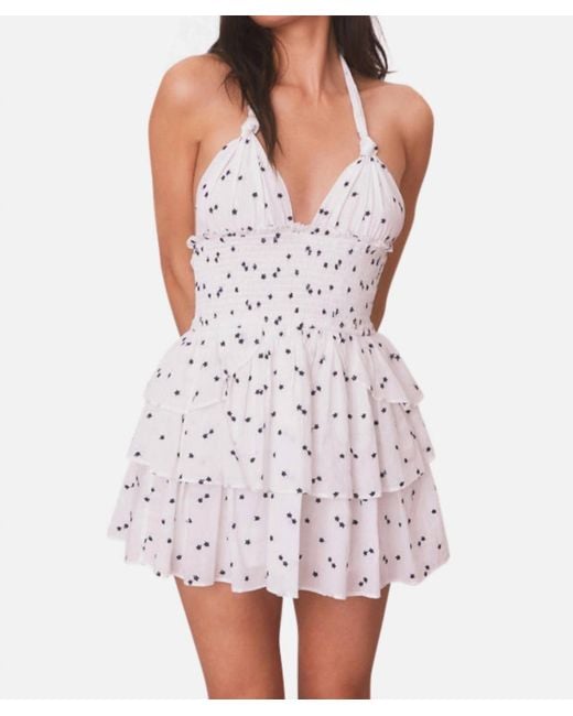 LoveShackFancy Women's White Deanna Halter Dress -  www.rajagirimanappuram.com