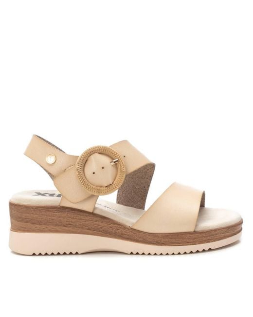 Xti Natural Wedge Sandals By