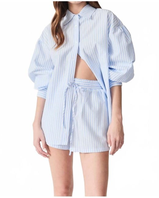 DELUC Blue Evora Shorts