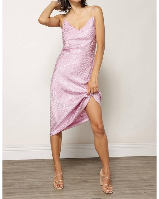 Line & Dot Pink Kylee Satin Sleep Dress